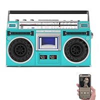 Amazon.co.jp: Vrapnudc ラジカセ カセットプレーヤー カセットデッキ